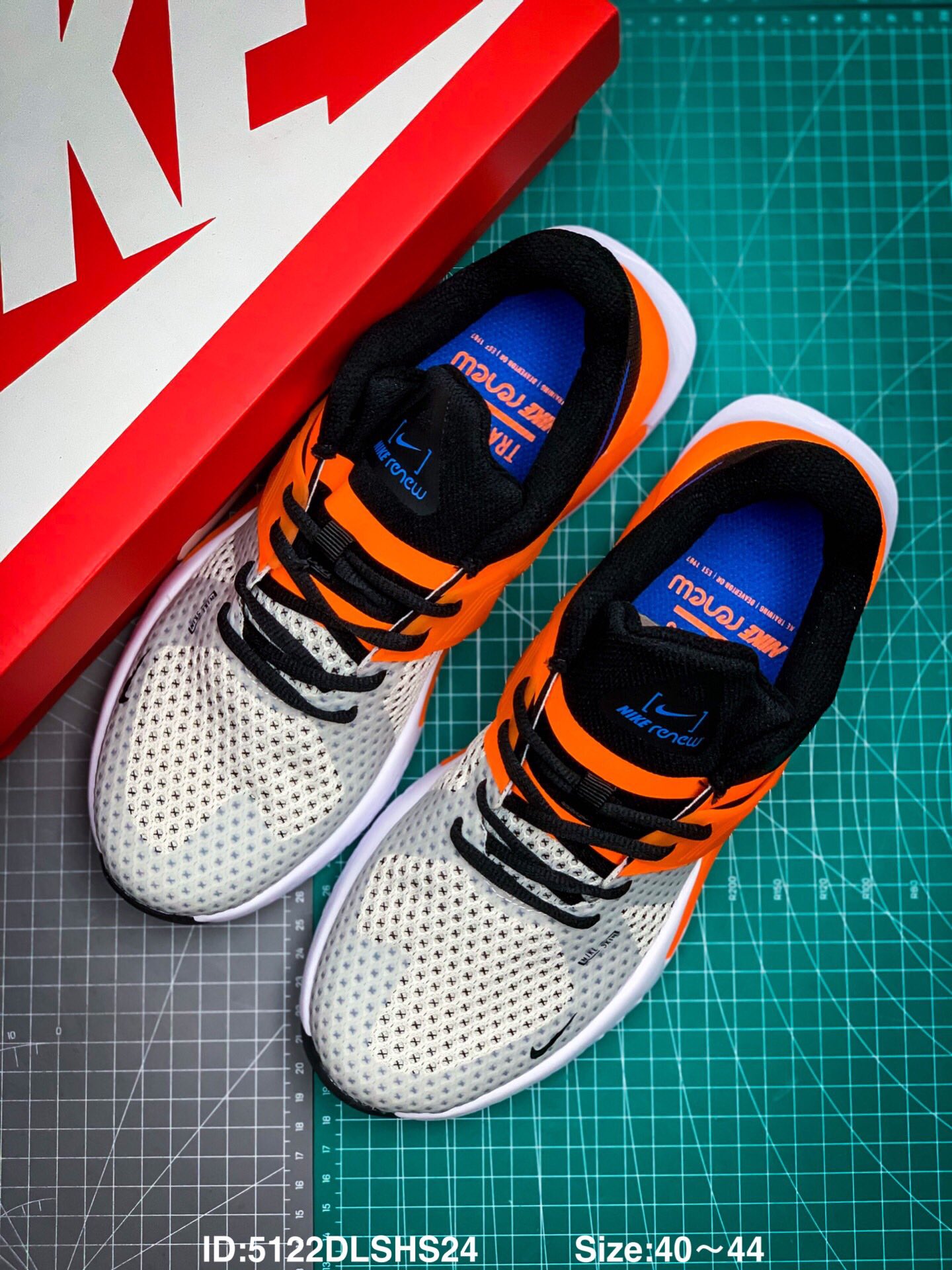 2021 Nike Air Renew Grey Black Orange Running Shoes